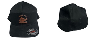 Smoky Hill Sharks Flexfit (Fitted) Baseball Cap with Leather Patch Logo