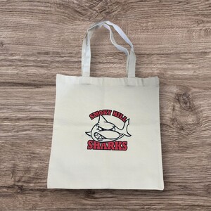 Smoky Hill Sharks Cream Tote Bag