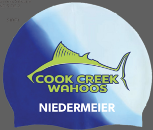 2026 Personalized Cook Creek Wahoo Swim Caps (2 caps)