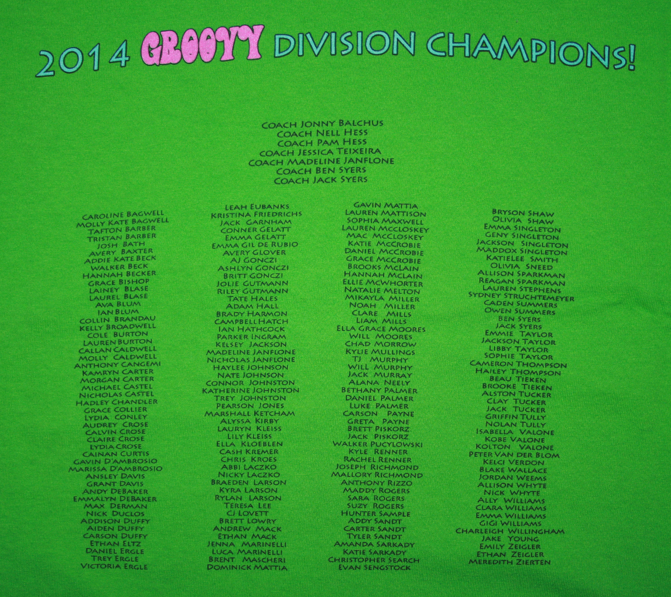 Team Shirts Bradshaw Farm Barracudas