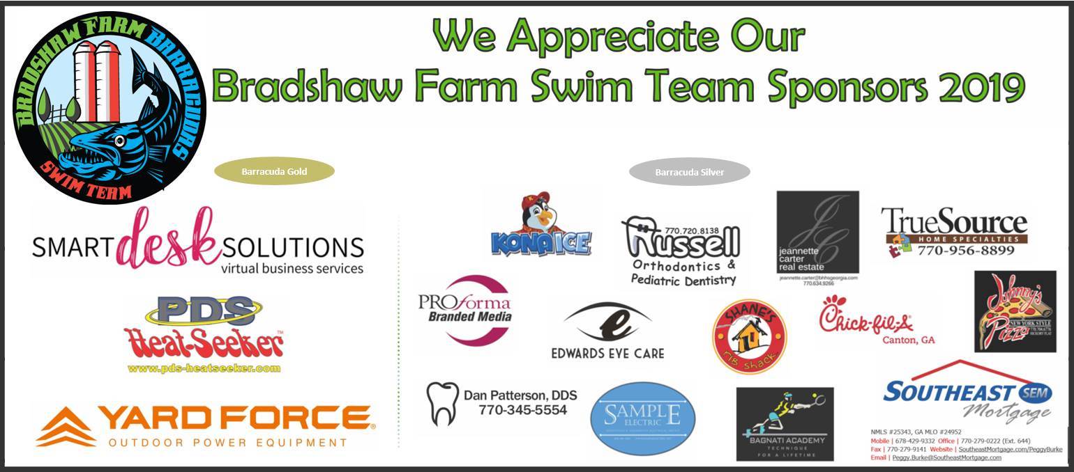 Team Sponsors Bradshaw Farm Barracudas