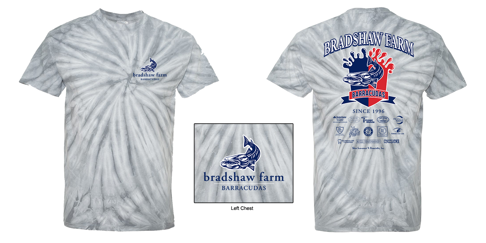 Team Shirts Bradshaw Farm Barracudas