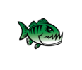 Parkwood Piranhas Swim Team Logo