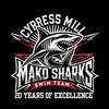 Cypress Mill Mako Sharks Logo