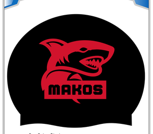 Silicone MAKOS swim cap