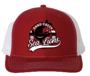 Current Logo Red/White Trucker