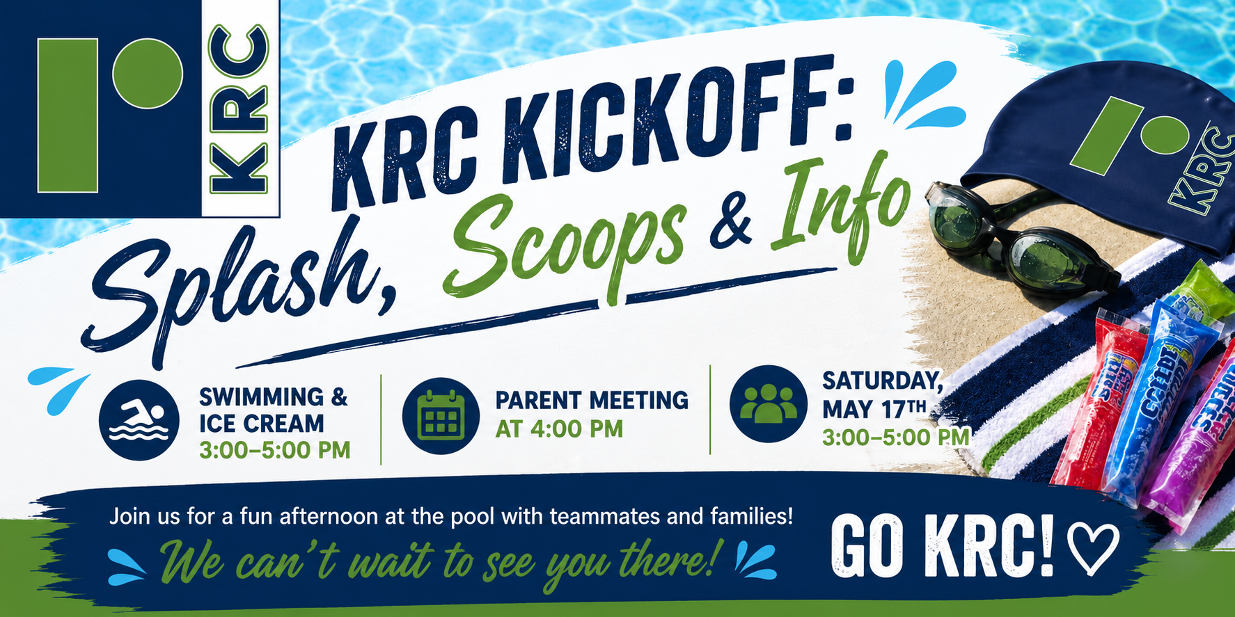 KRC Kickoff Splash Scoops and Info