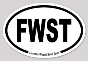 Oval FWST sticker