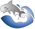 Pinewood Lake Porpoises Swim Team Logo