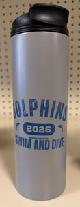 Personalized 20oz Stainless Water Bottle Grey (AM 0272)