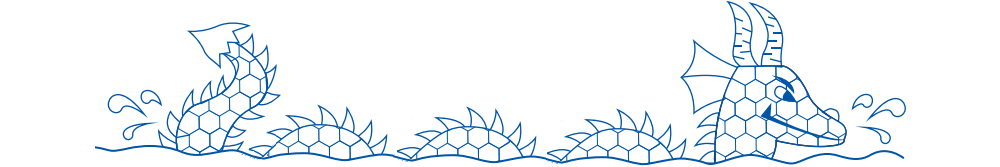 Sea Dragon Swimming Logo