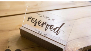 Reservedtable