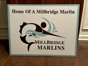 MillBridge Marlins Yard Sign