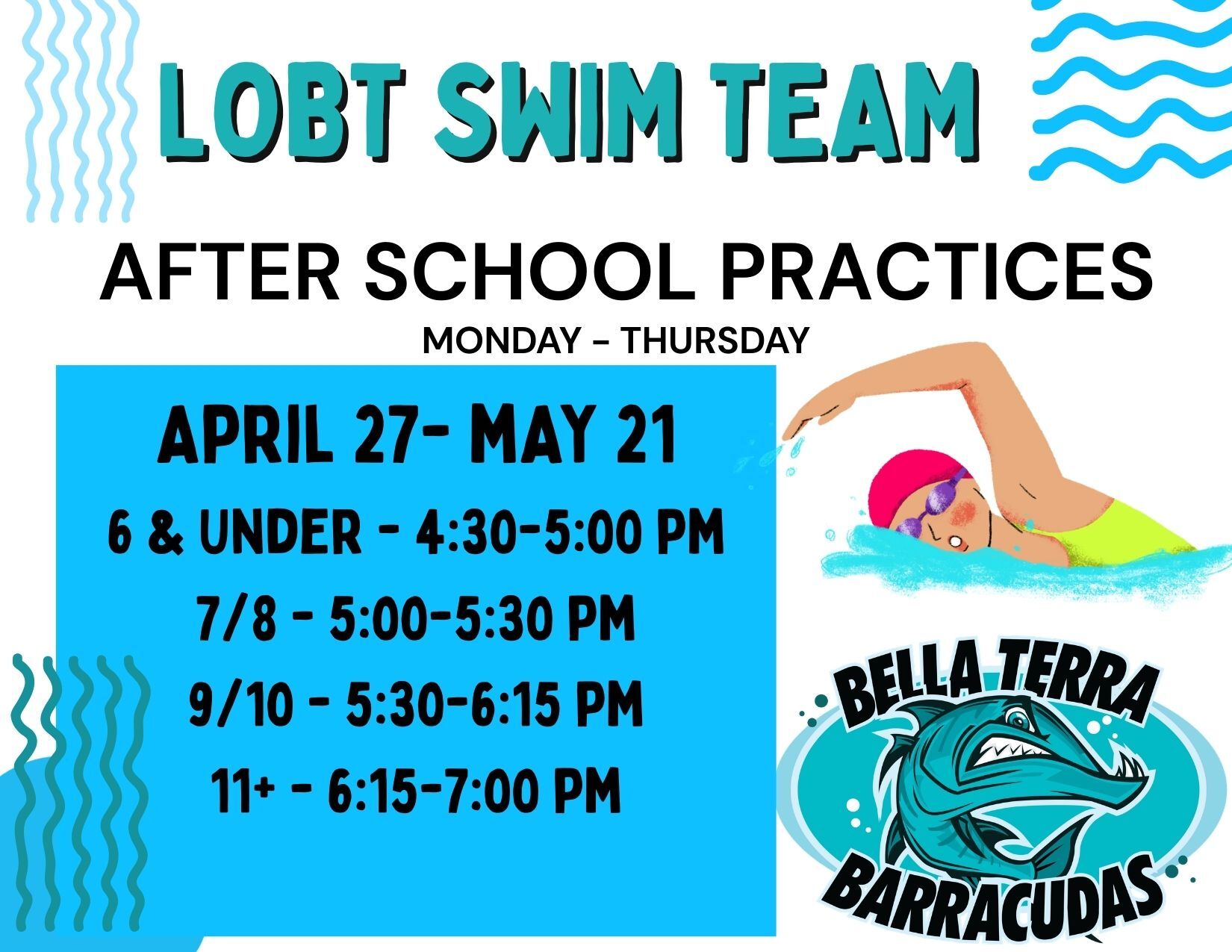 After School Practice Times