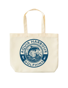 Dolphins Tote Bag (Cream/White)
