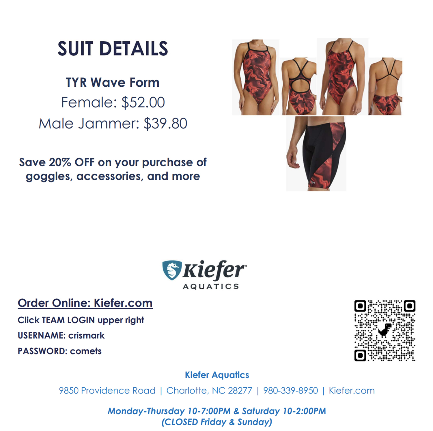 Swim fitting scheduled soon!