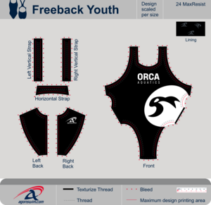 Women's Youth Team Suit (MaxResist Thick Strap)