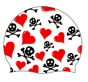 Hearts and Skulls Caps