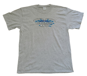 Waves Cap & Goggles T-Shirt Color: Heather Grey