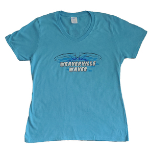 Waves Cap & Goggles T-Shirt Color: Light Blue