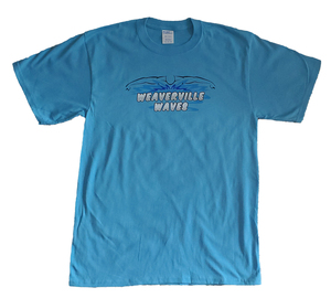 Waves Cap & Goggles T-Shirt Color: Light Blue