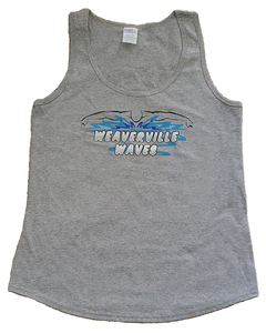 Waves Cap & Goggles Tank Top Color: Grey