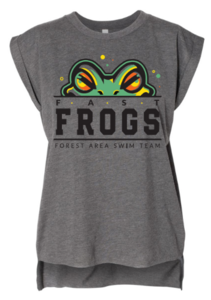 2026 Women’s Flowy Rolled Cuffs Muscle Tee - Speedy - Grey