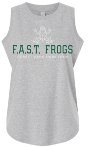 2026 Womens Relaxed Fine Jersey Tank - Geo Frog - Grey