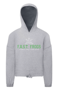 2026 Girls Cropped Hoodie - Grey