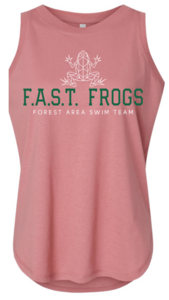 2026 Womens Relaxed Fine Jersey Tank - Geo Frog - Pink