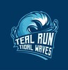 Teal Run Tidal Waves Logo