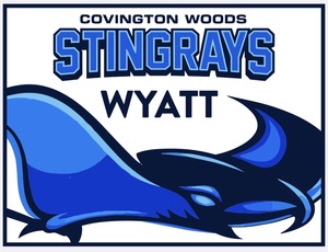 Personalized Stingray Yard Sign