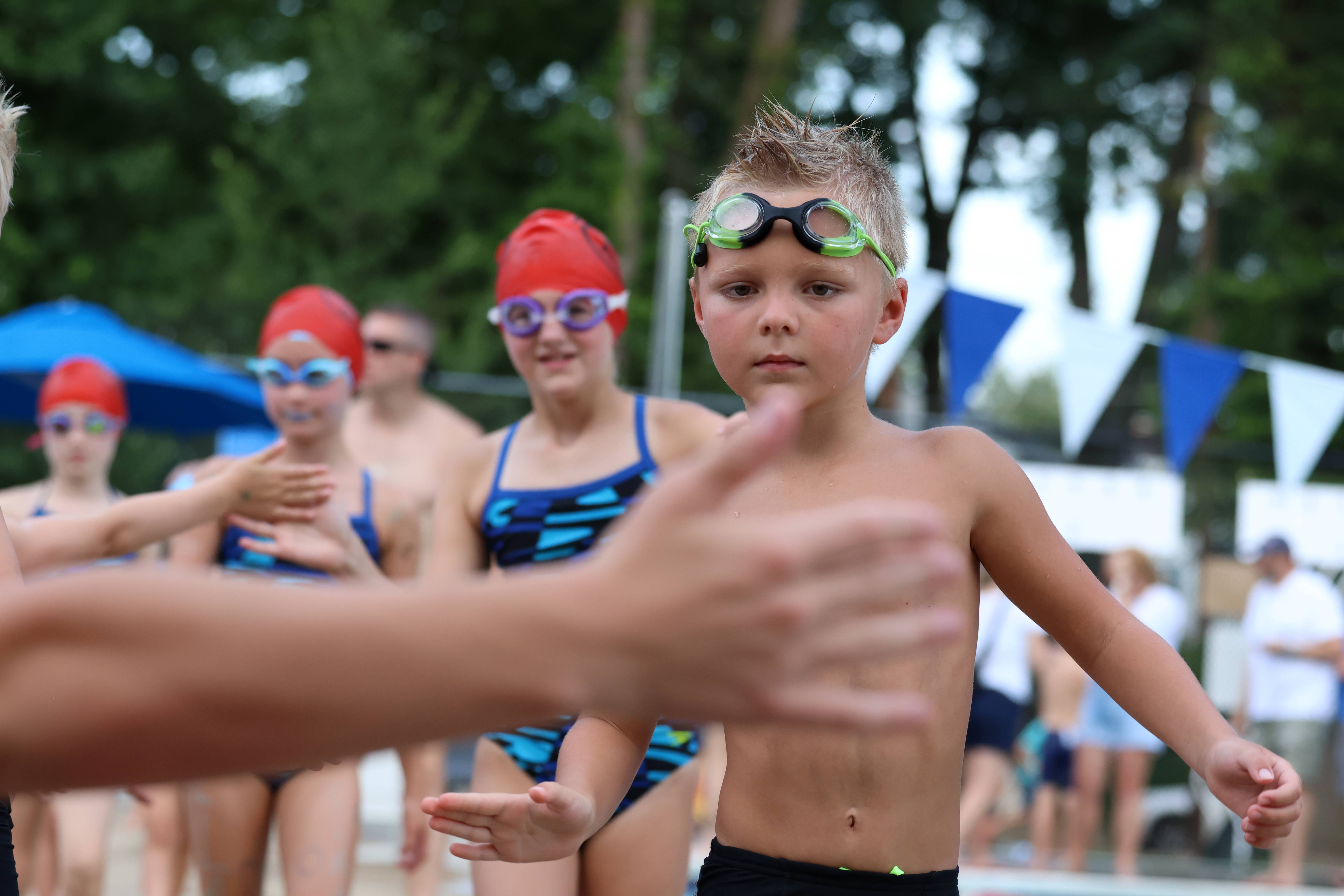 Cheering on 8&U boys at Time Trials