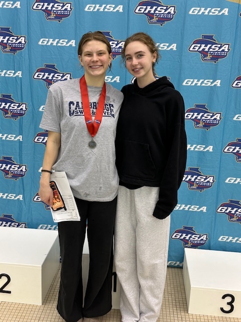 Brooklyn Petit won state runner-up (first place in 5A) and set a new school record! Lilah Versluis had some awesome dives and made us so proud!