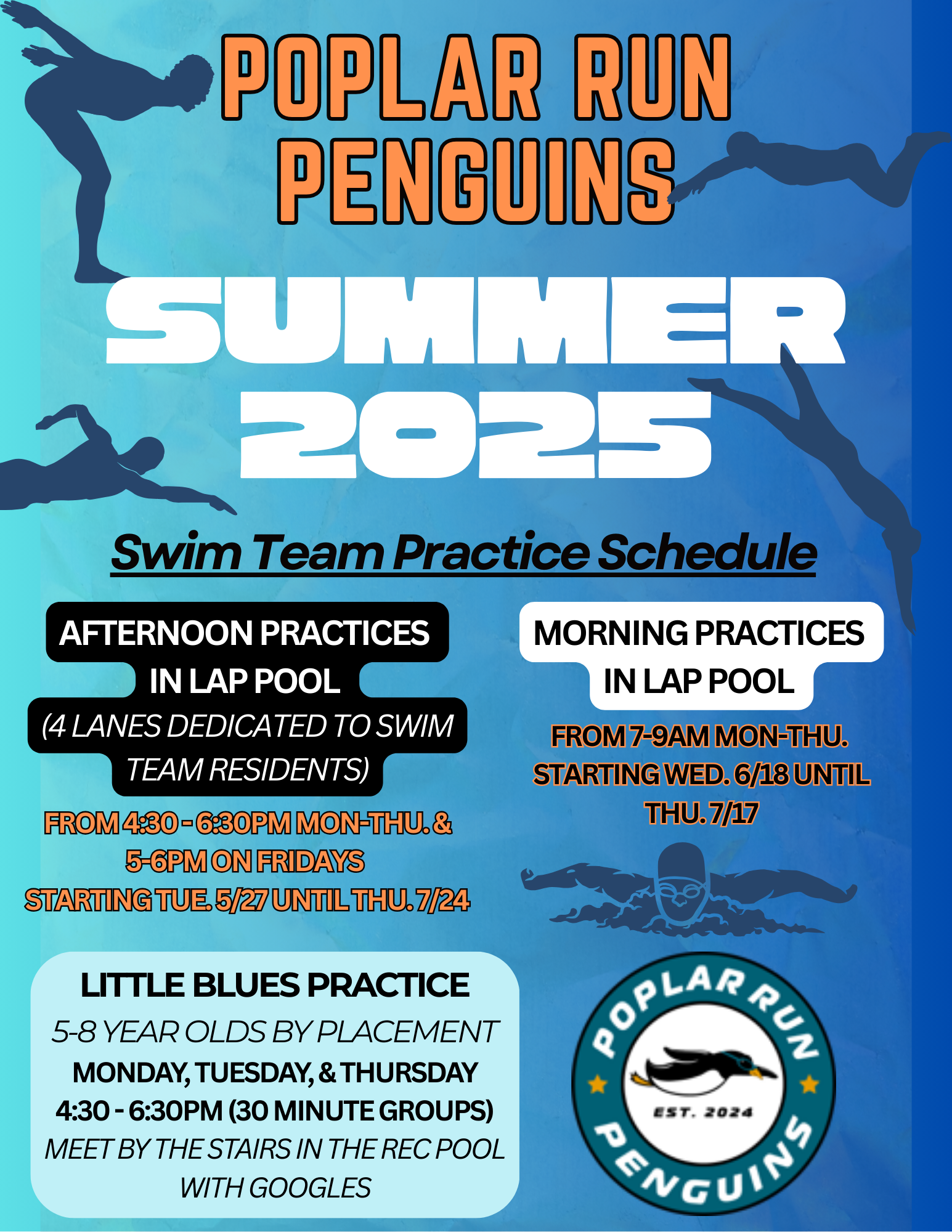 Penguins Practice Schedule 2025