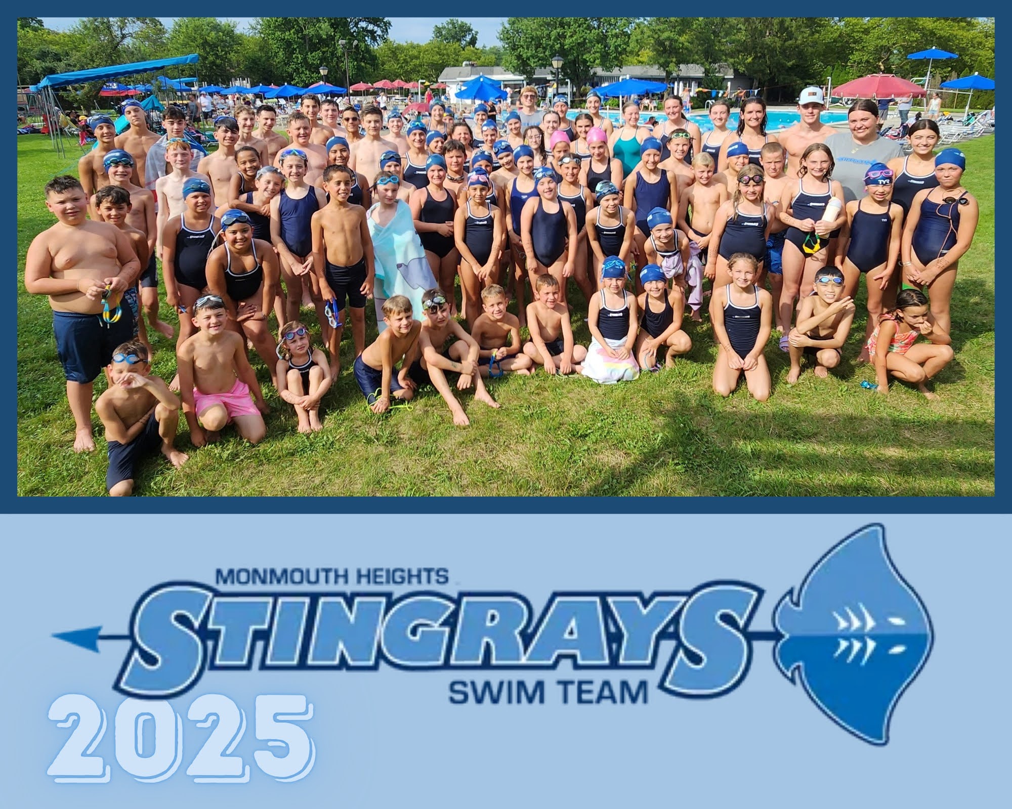 Photo of the Stingrays Swim Team from 2022