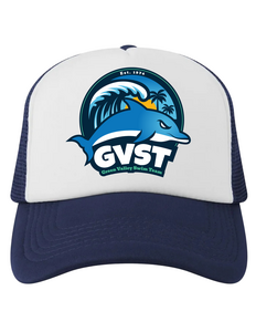 Adult Navy Blue / White Trucker Hat 2026