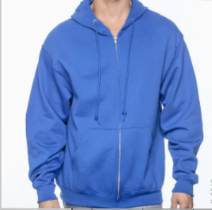 PERSONALIZED ZIP-Hoodie Blue 26
