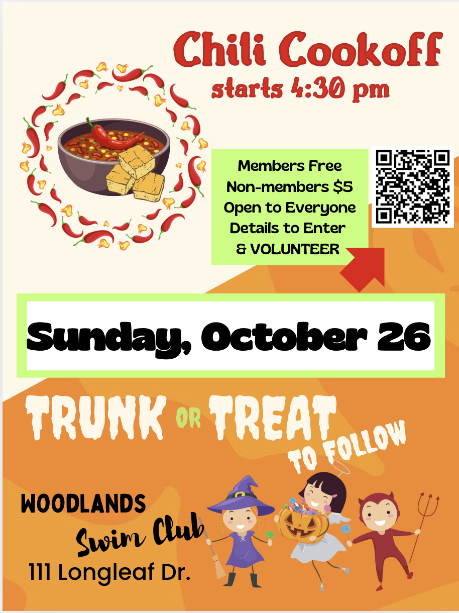 Get Ready for the Chili Cook-Off and Trunk or Treat