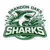 Brandon Oaks Sharks Logo