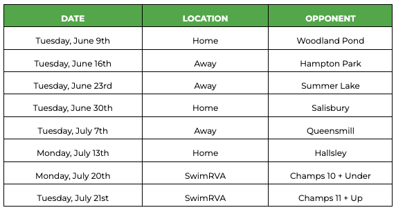 2026 Meet Schedule