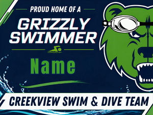 2026 Swim Team Yard Sign Varsity