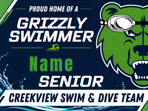 2026 Swim Team Yard Sign Varsity SENIOR
