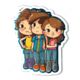 Pngtree-three-teenage-friends-in-the-sticker-design-vector-png-image_12231423