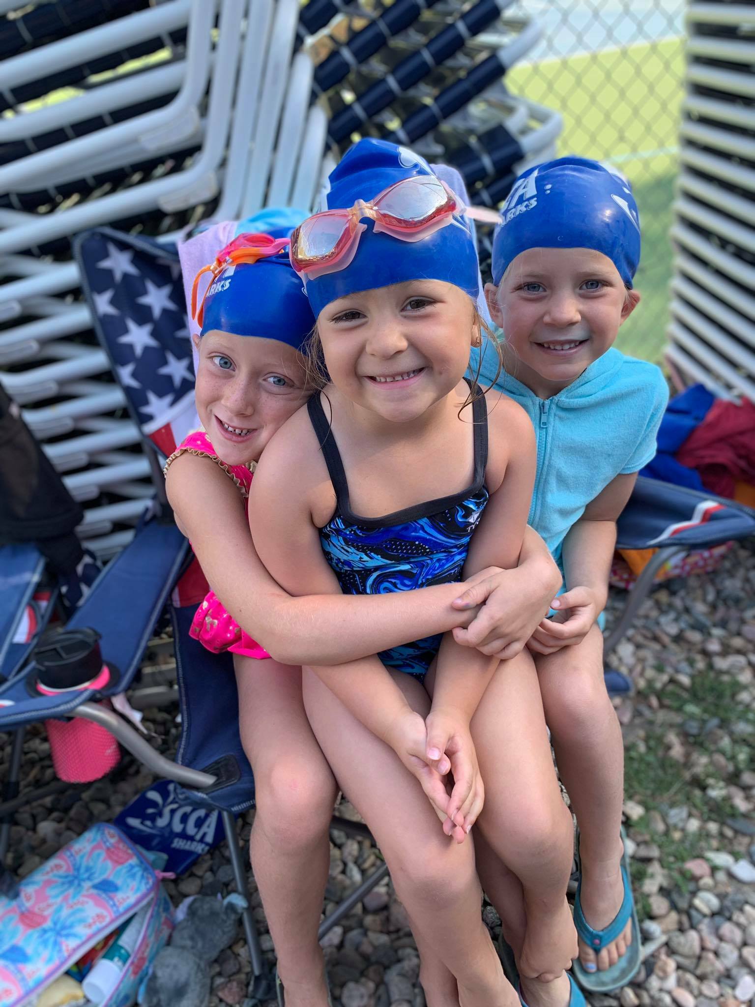 Shark Swimmers Having Fun