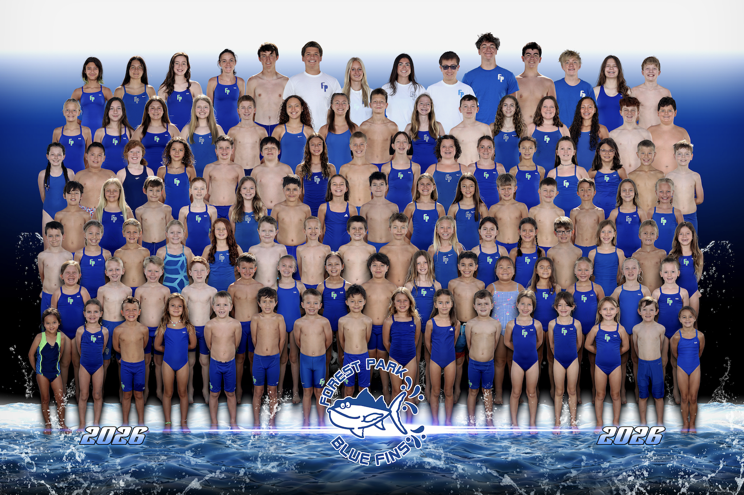 2026 Blue Fins Team Photo